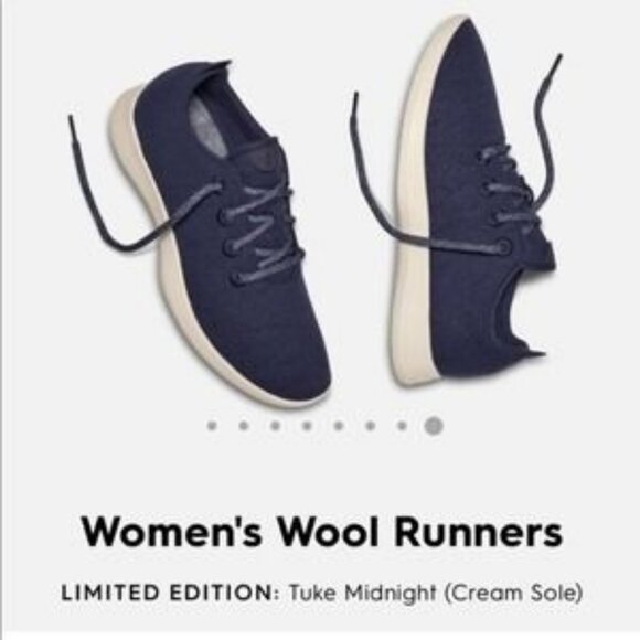 Allbirds Wool Runners in Tuke Midnight (Cream Sole) - Picture 15 of 16